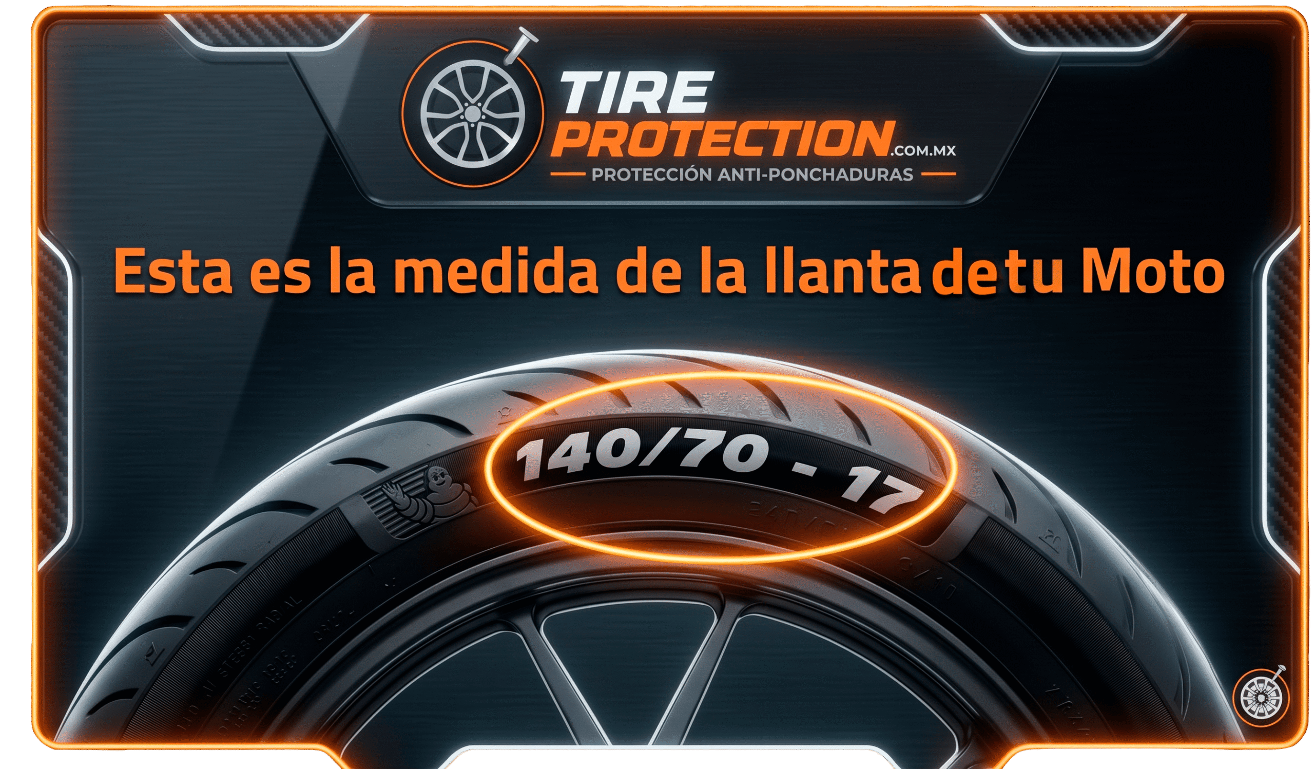 Cómo leer la medida de una llanta de moto